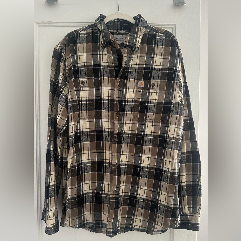 Carhartt men’s plaid flannel shirt